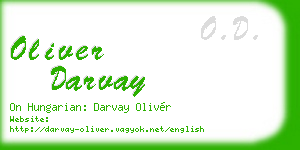 oliver darvay business card
