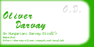 oliver darvay business card